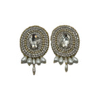 Diamond Pearl Mazaheri Earrings Earrings La Vie Bien Diamond Pearl Mazaheri Earrings