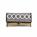 Diamond Rattan Embroidered Clutch - Thailand Bags La Vie Bien Diamond Rattan Embroidered Clutch - Thailand