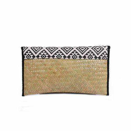 Diamond Rattan Embroidered Clutch - Thailand Bags La Vie Bien Diamond Rattan Embroidered Clutch - Thailand