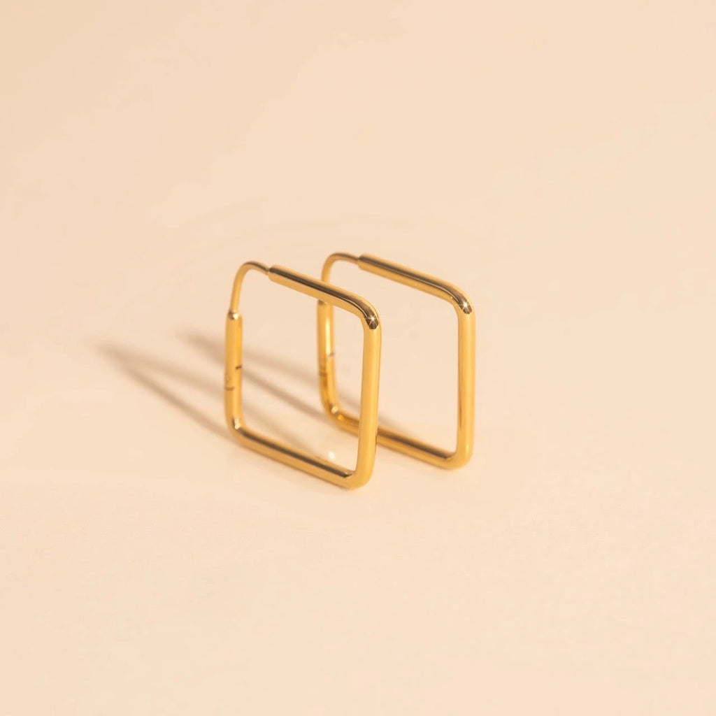 Diamond Rounded Huggie Hoop Earrings by Oh Clementine
