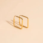 Diamond Rounded Huggie Hoop Earrings by Oh Clementine