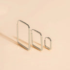 Diamond Rounded Huggie Hoop Earrings by Oh Clementine