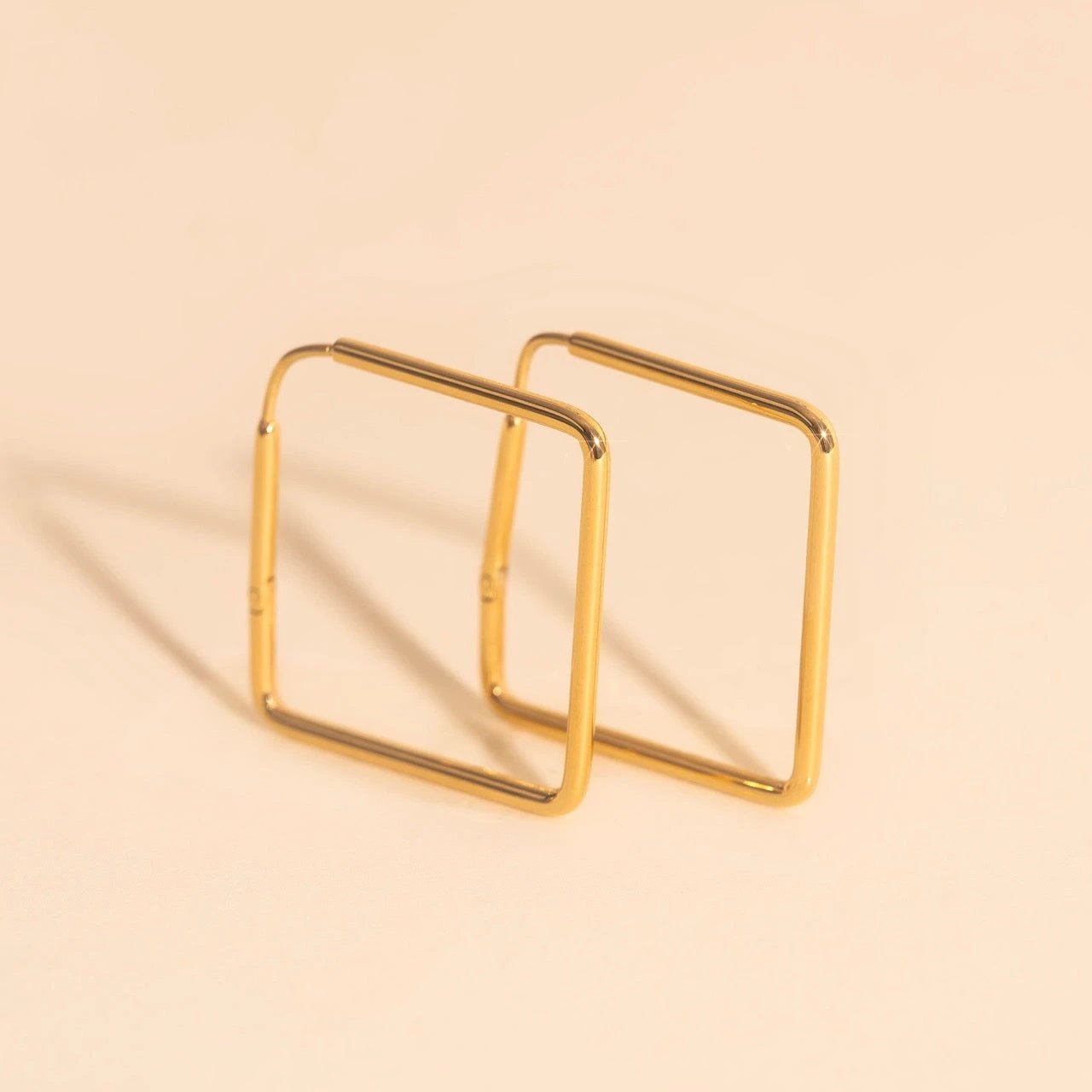 Diamond Rounded Huggie Hoop Earrings by Oh Clementine
