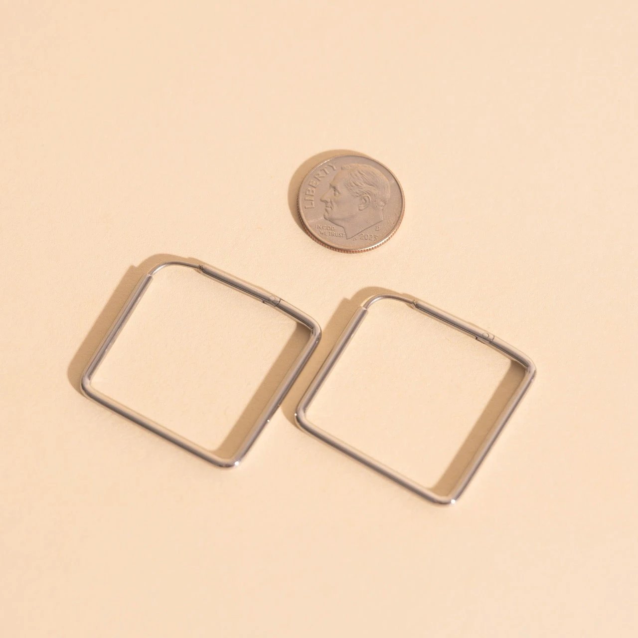 Diamond Rounded Huggie Hoop Earrings by Oh Clementine