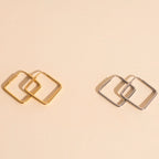 Diamond Rounded Huggie Hoop Earrings by Oh Clementine