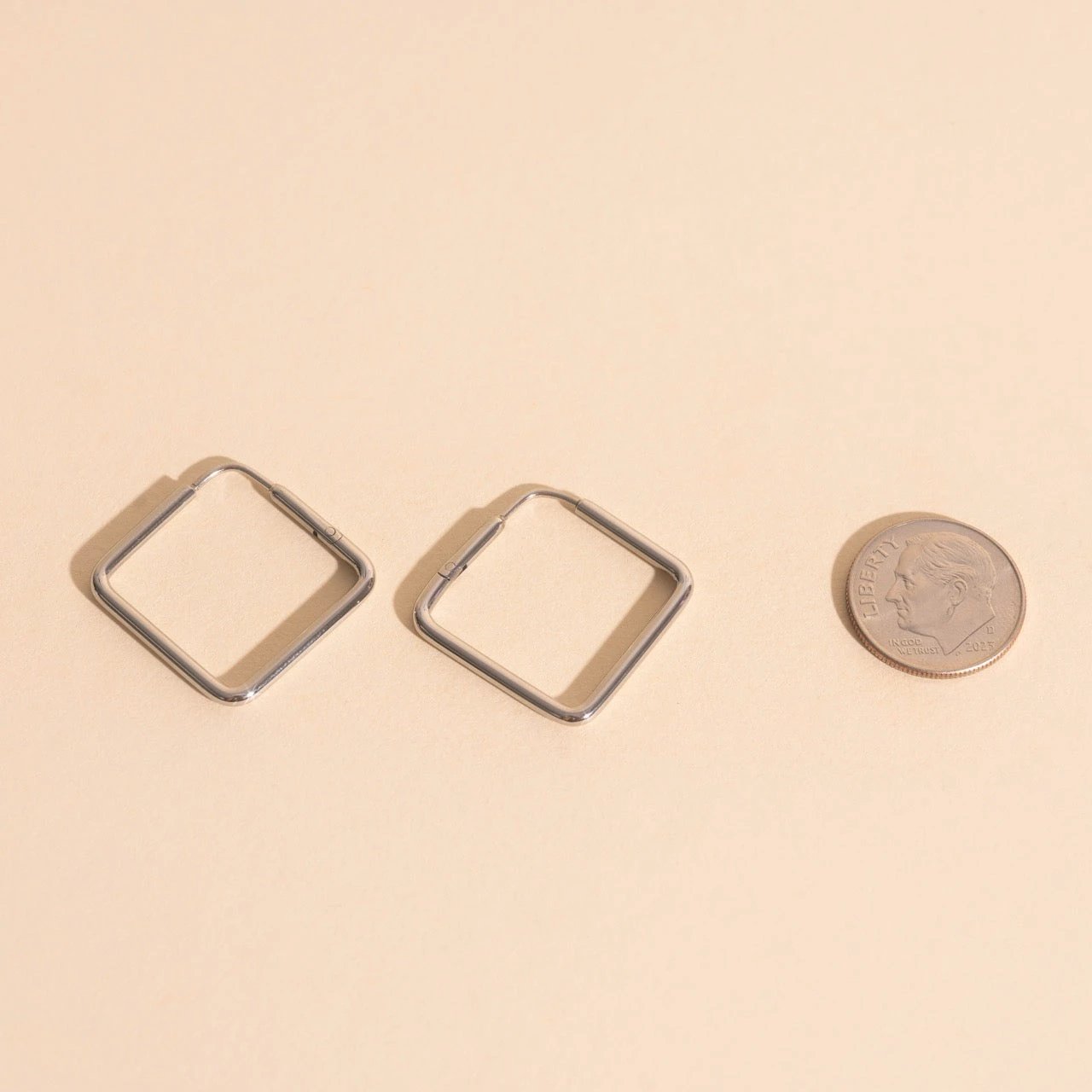 Diamond Rounded Huggie Hoop Earrings by Oh Clementine