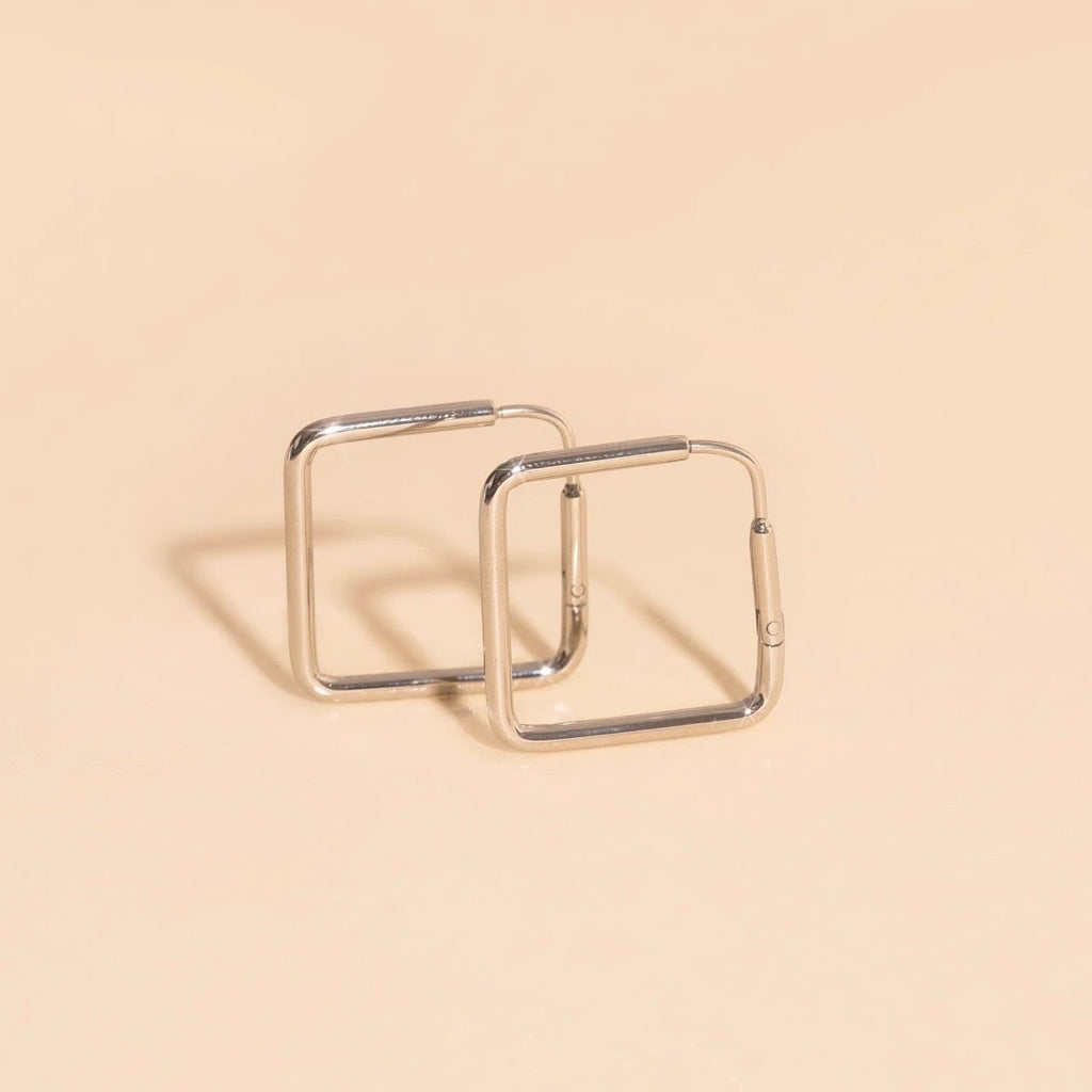 Diamond Rounded Huggie Hoop Earrings by Oh Clementine
