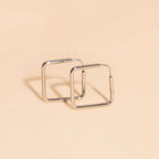 Diamond Rounded Huggie Hoop Earrings by Oh Clementine