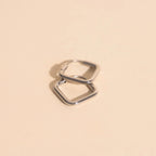 Diamond Rounded Huggie Hoop Earrings by Oh Clementine