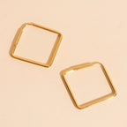 Diamond Rounded Huggie Hoop Earrings by Oh Clementine
