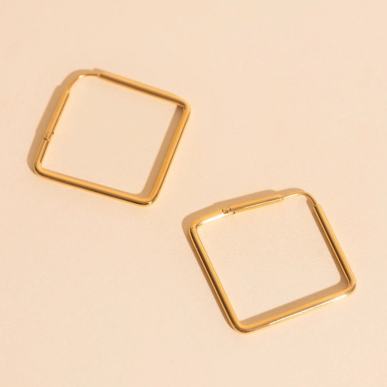 Diamond Rounded Huggie Hoop Earrings by Oh Clementine