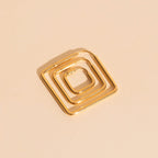Diamond Rounded Huggie Hoop Earrings by Oh Clementine