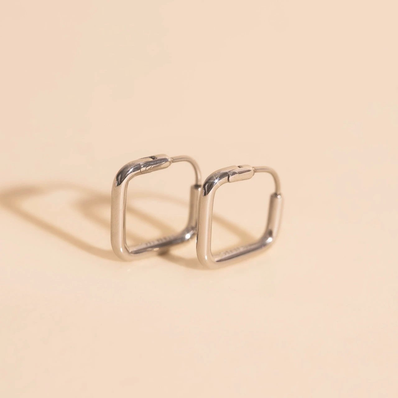 Diamond Rounded Huggie Hoop Earrings by Oh Clementine