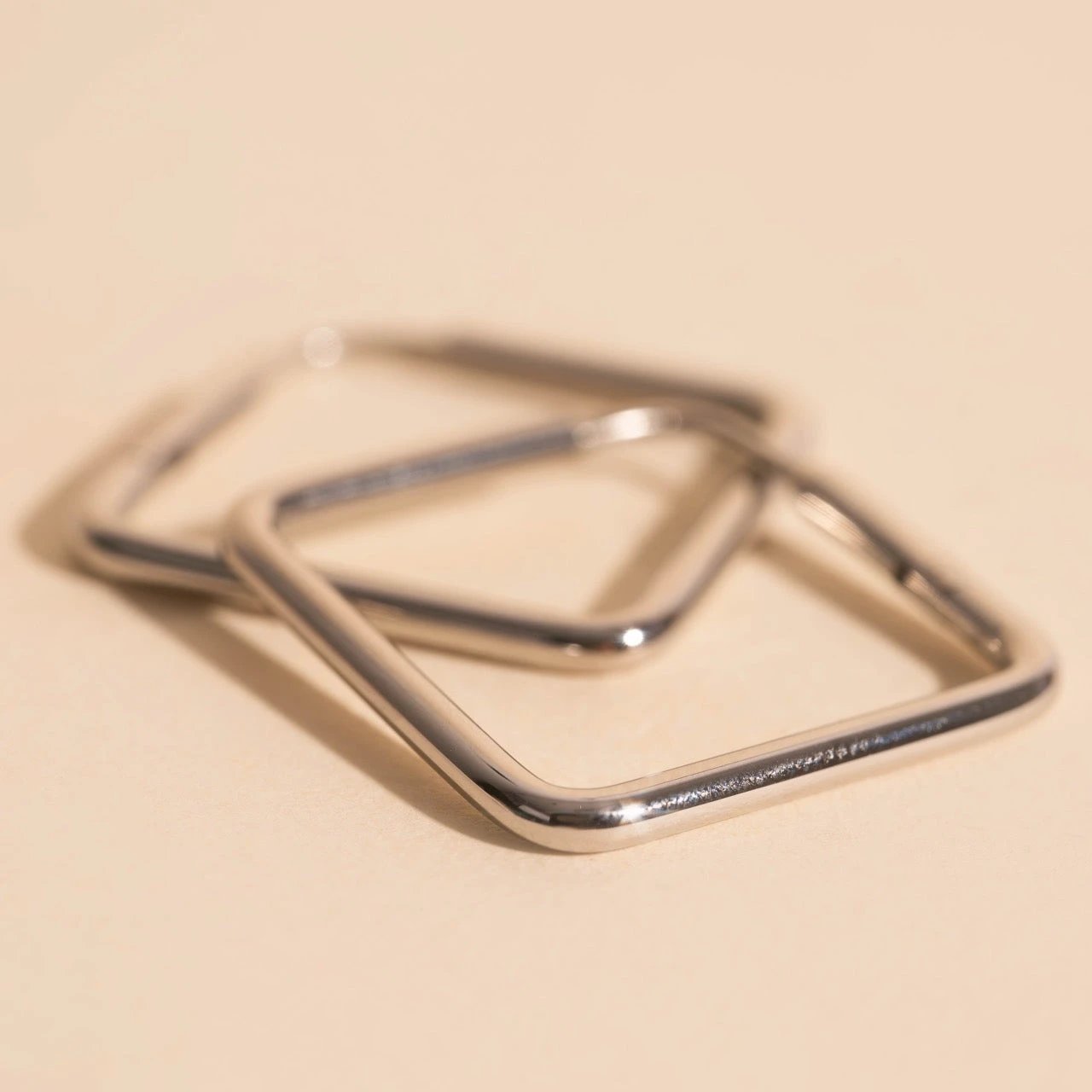 Diamond Rounded Huggie Hoop Earrings by Oh Clementine