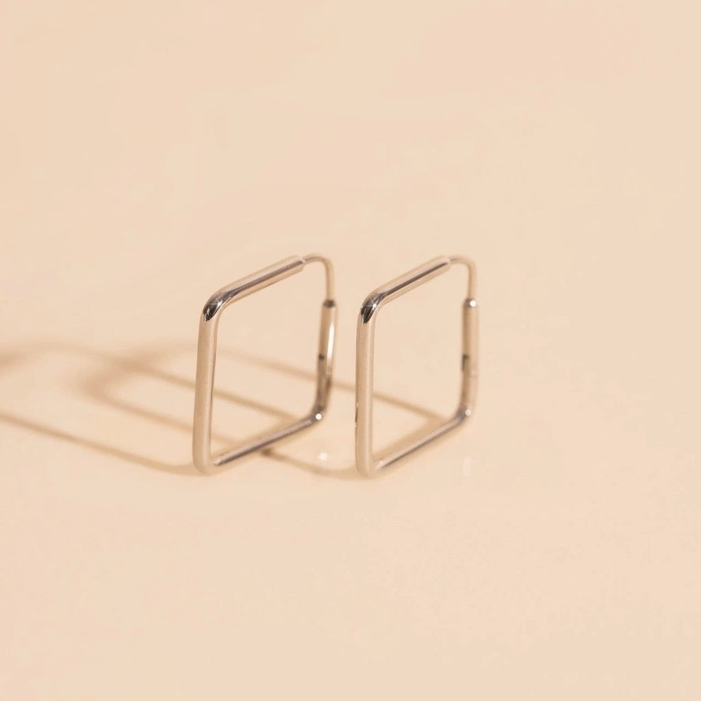 Diamond Rounded Huggie Hoop Earrings by Oh Clementine