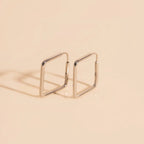 Diamond Rounded Huggie Hoop Earrings by Oh Clementine