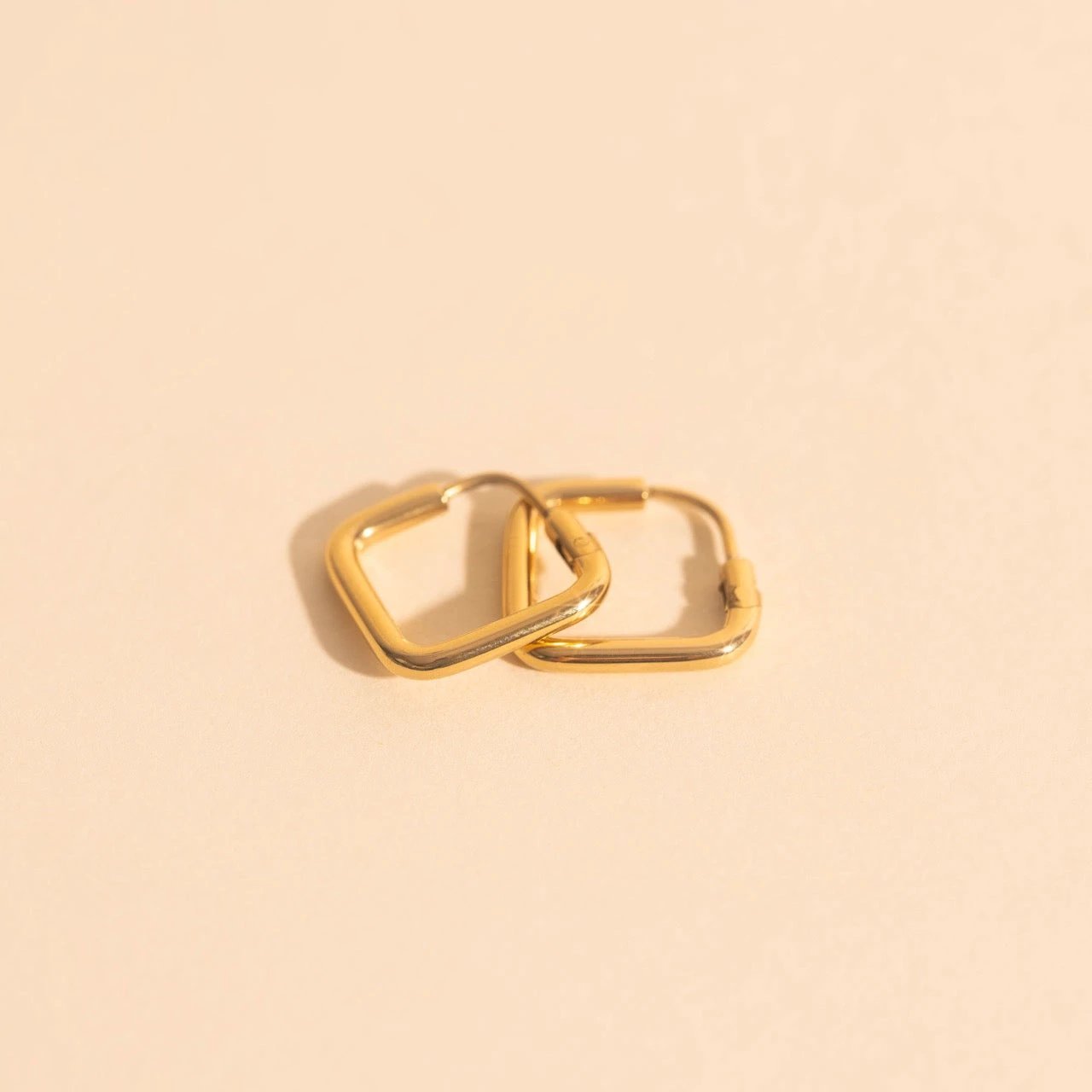 Diamond Rounded Huggie Hoop Earrings by Oh Clementine