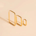 Diamond Rounded Huggie Hoop Earrings by Oh Clementine