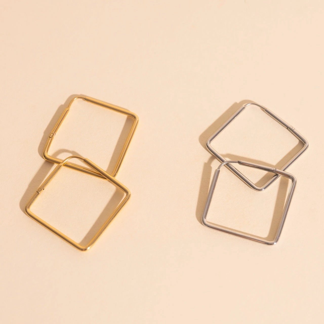 Diamond Rounded Huggie Hoop Earrings by Oh Clementine