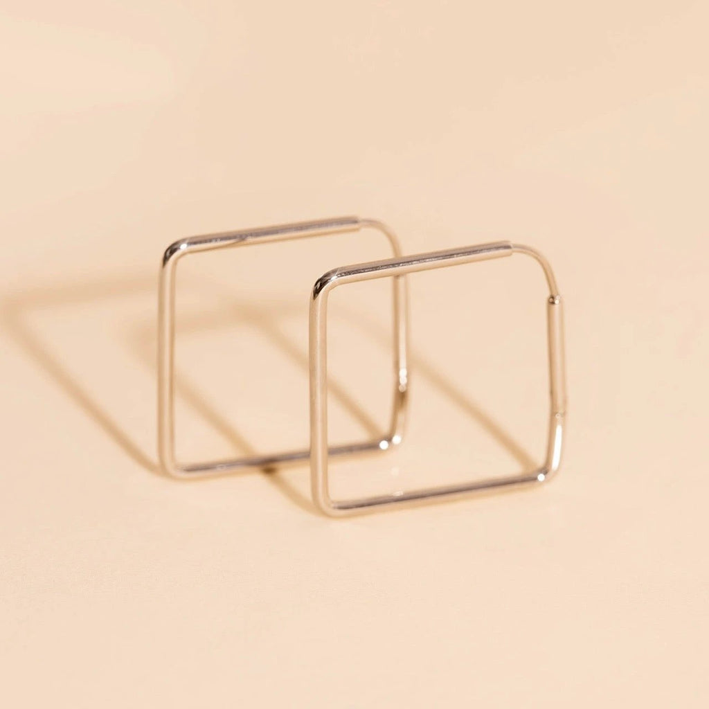 Diamond Rounded Huggie Hoop Earrings by Oh Clementine