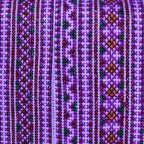 Diamond Upcycled Hmong Textile Cross - stitch Wallet - Thailand Wallets La Vie Bien Diamond Upcycled Hmong Textile Cross - stitch Wallet - Thailand