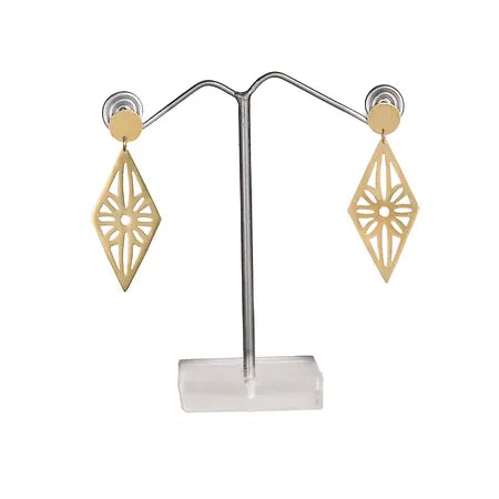 Diamond Cutout Earrings
