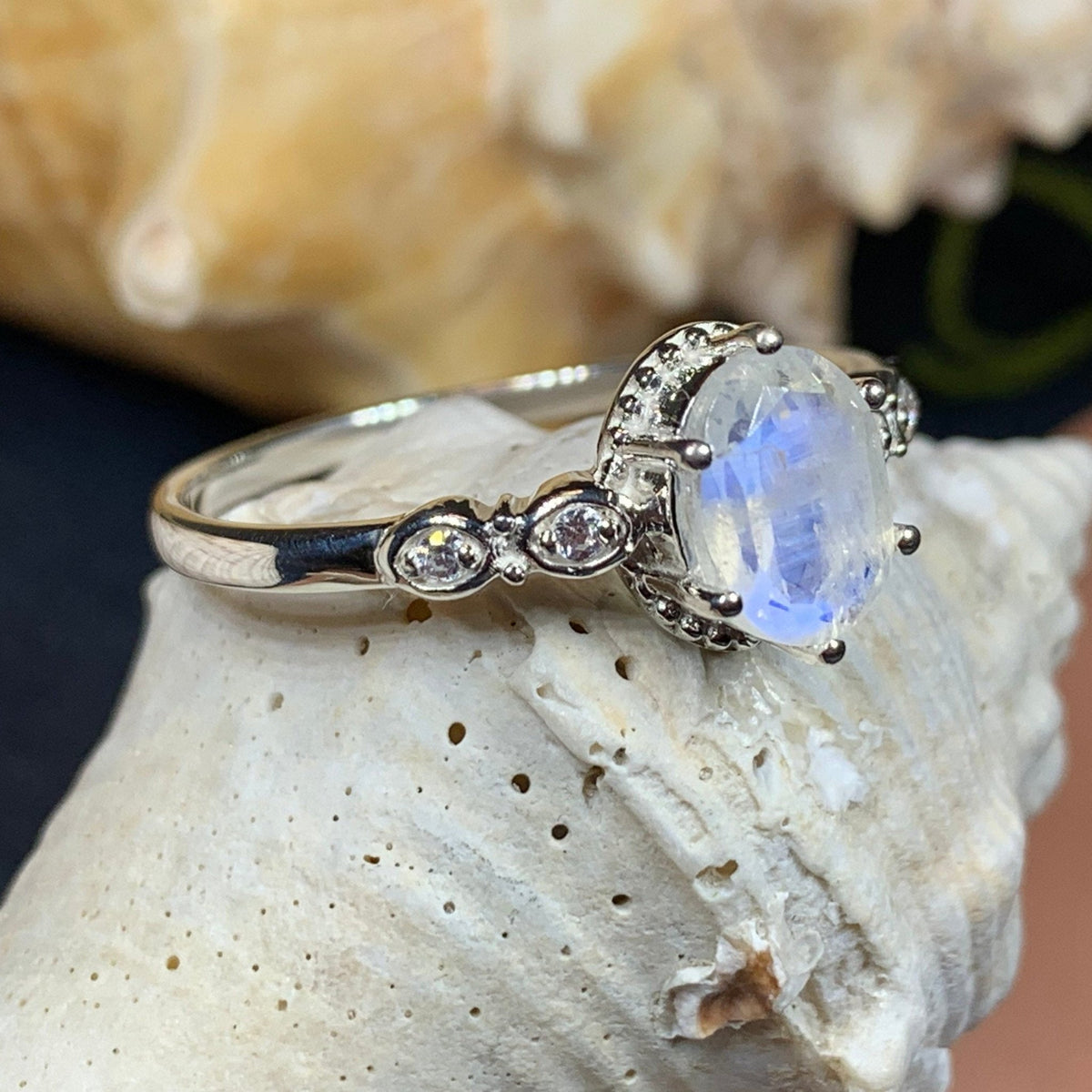 Diana Moonstone Promise Ring Ring La Vie Bien Diana Moonstone Promise Ring