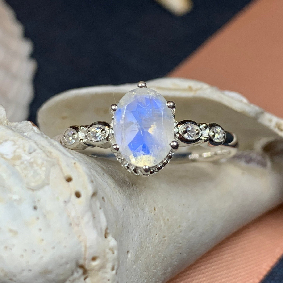 Diana Moonstone Promise Ring Ring La Vie Bien Diana Moonstone Promise Ring