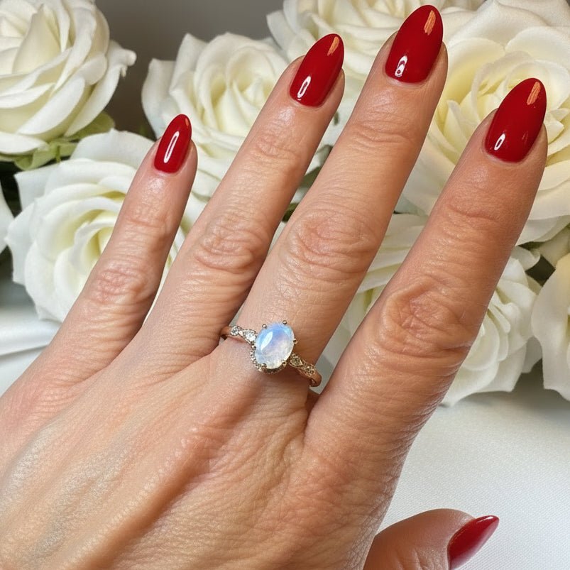Diana Moonstone Promise Ring Ring La Vie Bien Diana Moonstone Promise Ring