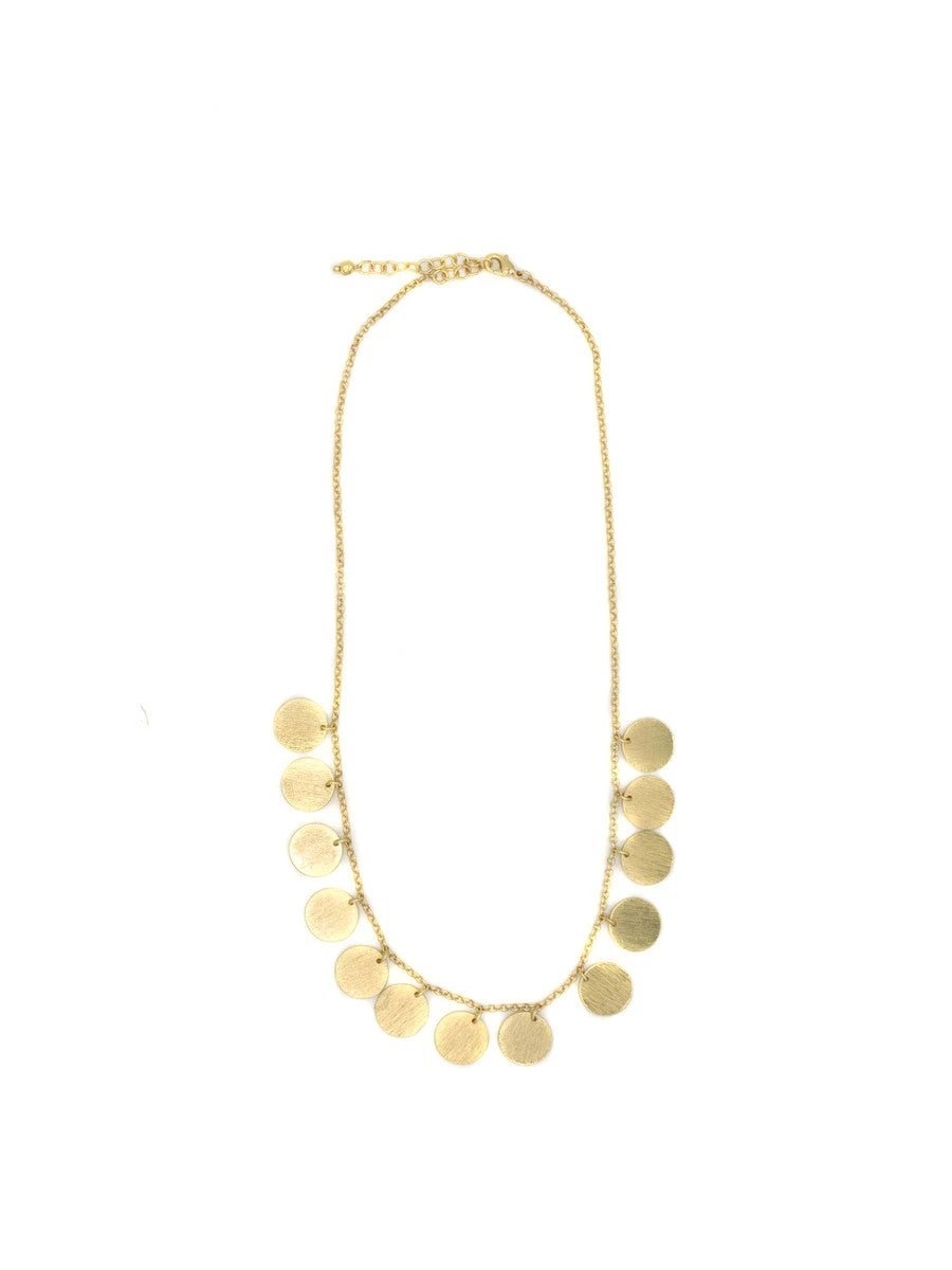 Disc Charm Necklace by Fair Anita