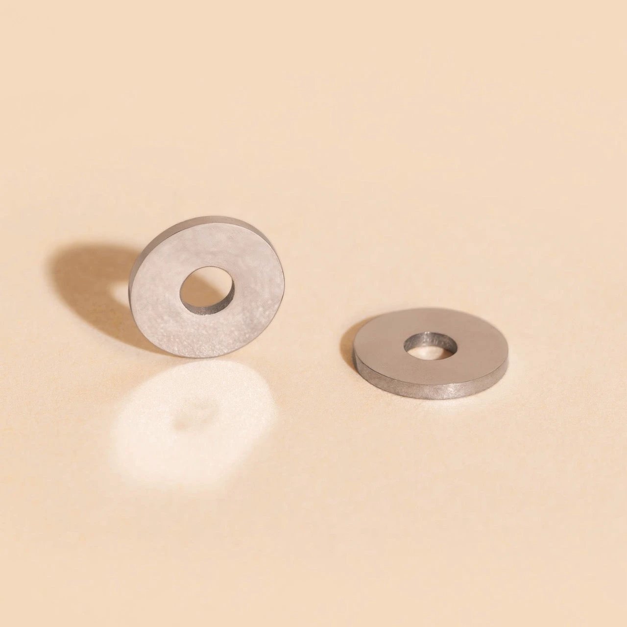 Disc Rounded Huggie Hoop Charms by Oh Clementine