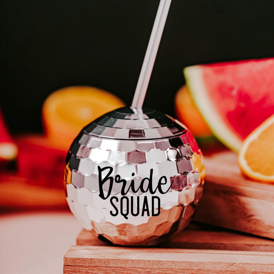 Disco Ball Bridal Party Personalized Tumbler Drinkware La Vie Bien Disco Ball Bridal Party Personalized Tumbler