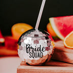 Disco Ball Bridal Party Personalized Tumbler Drinkware La Vie Bien Disco Ball Bridal Party Personalized Tumbler