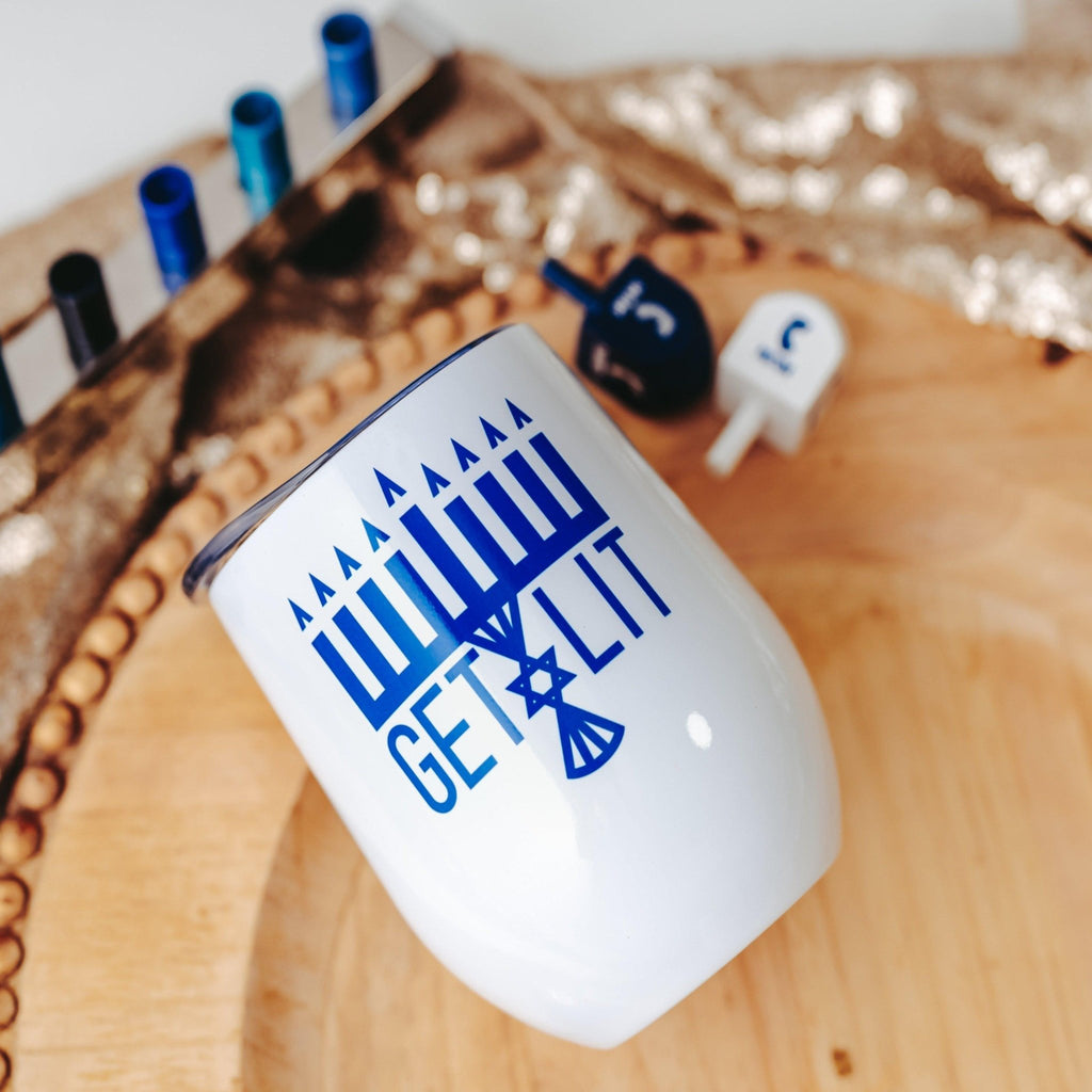 Dishwasher Safe Funny Chanukah Wine Tumbler