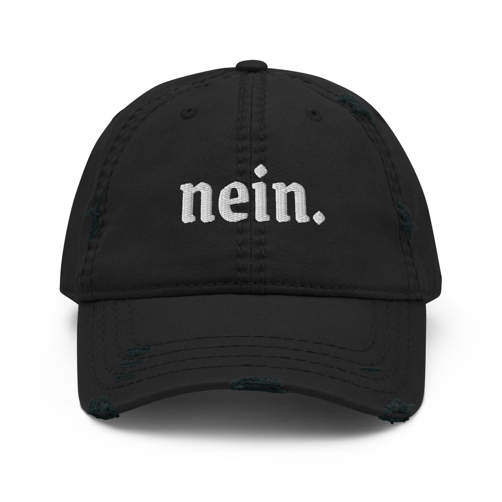 Nein. German embroidered baseball Hat