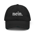 Nein. German embroidered baseball Hat by La Vie Bien