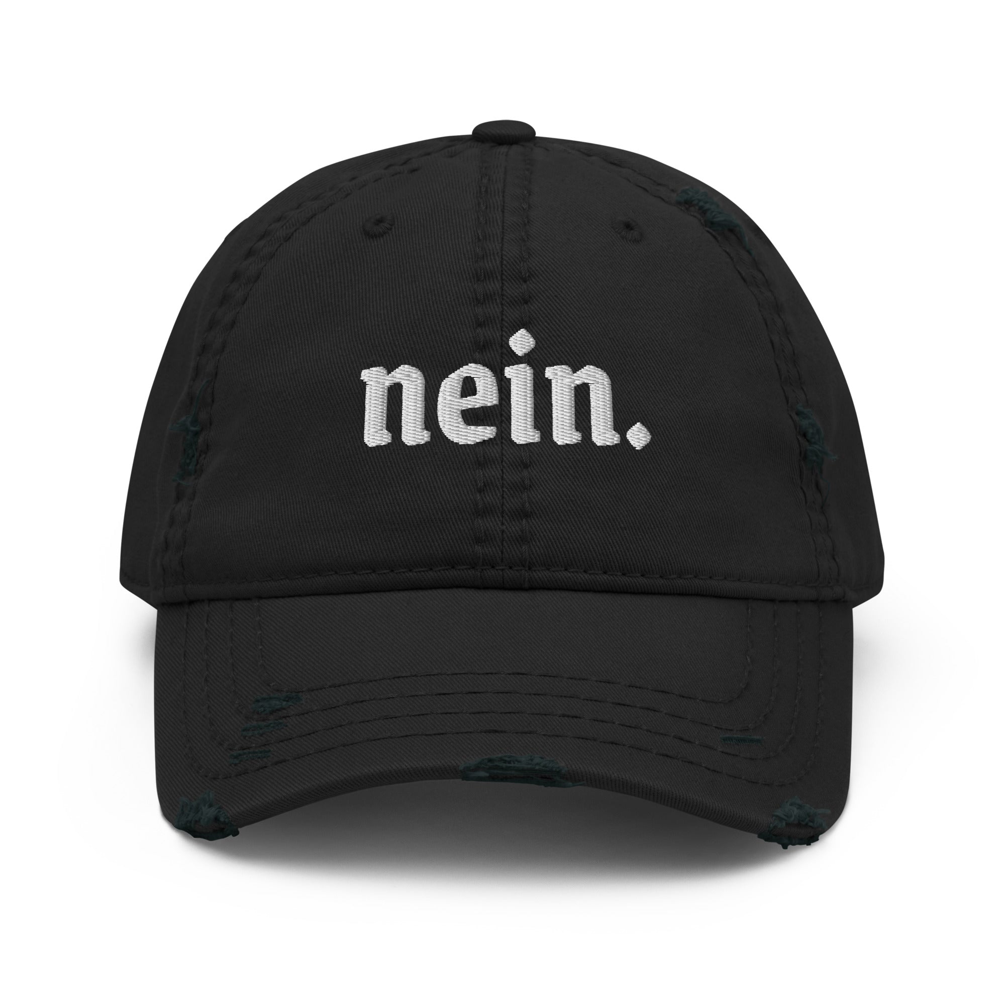 Nein. German embroidered baseball Hat