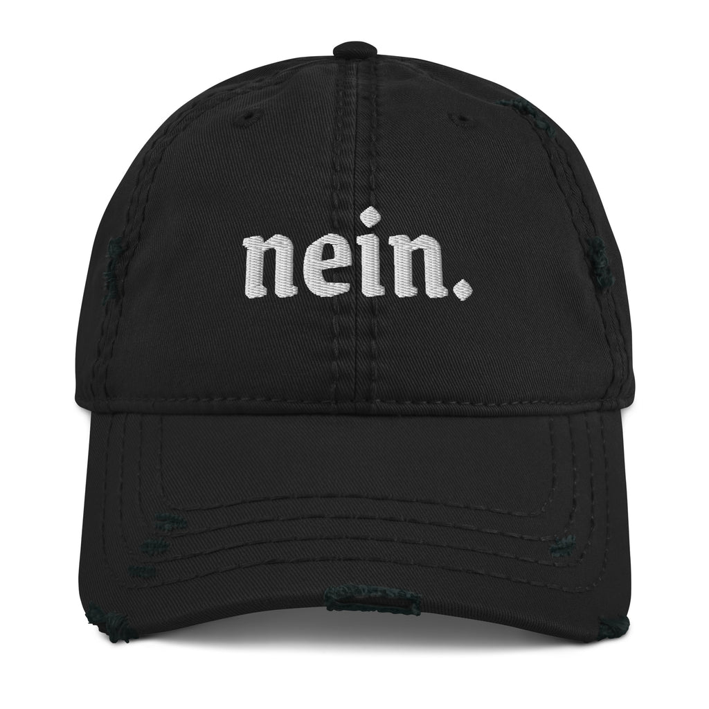 Nein. German embroidered baseball Hat