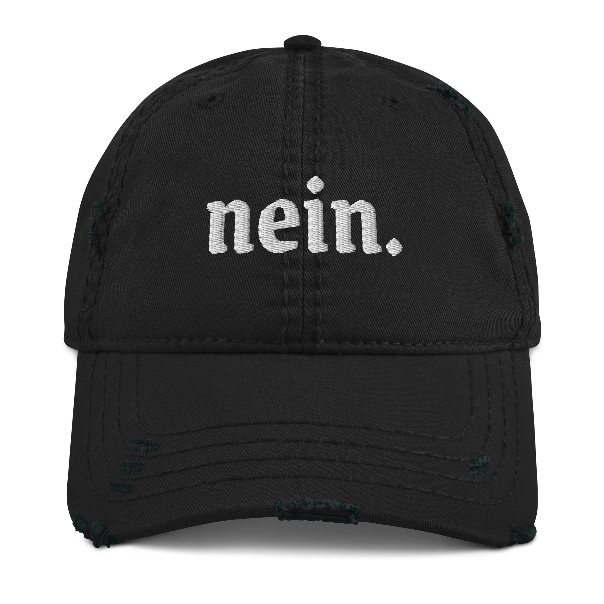 Nein. German embroidered baseball Hat