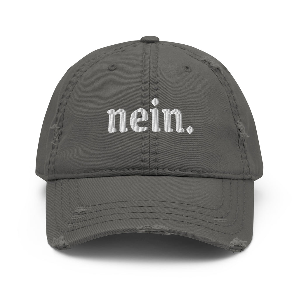 Nein. German embroidered baseball Hat