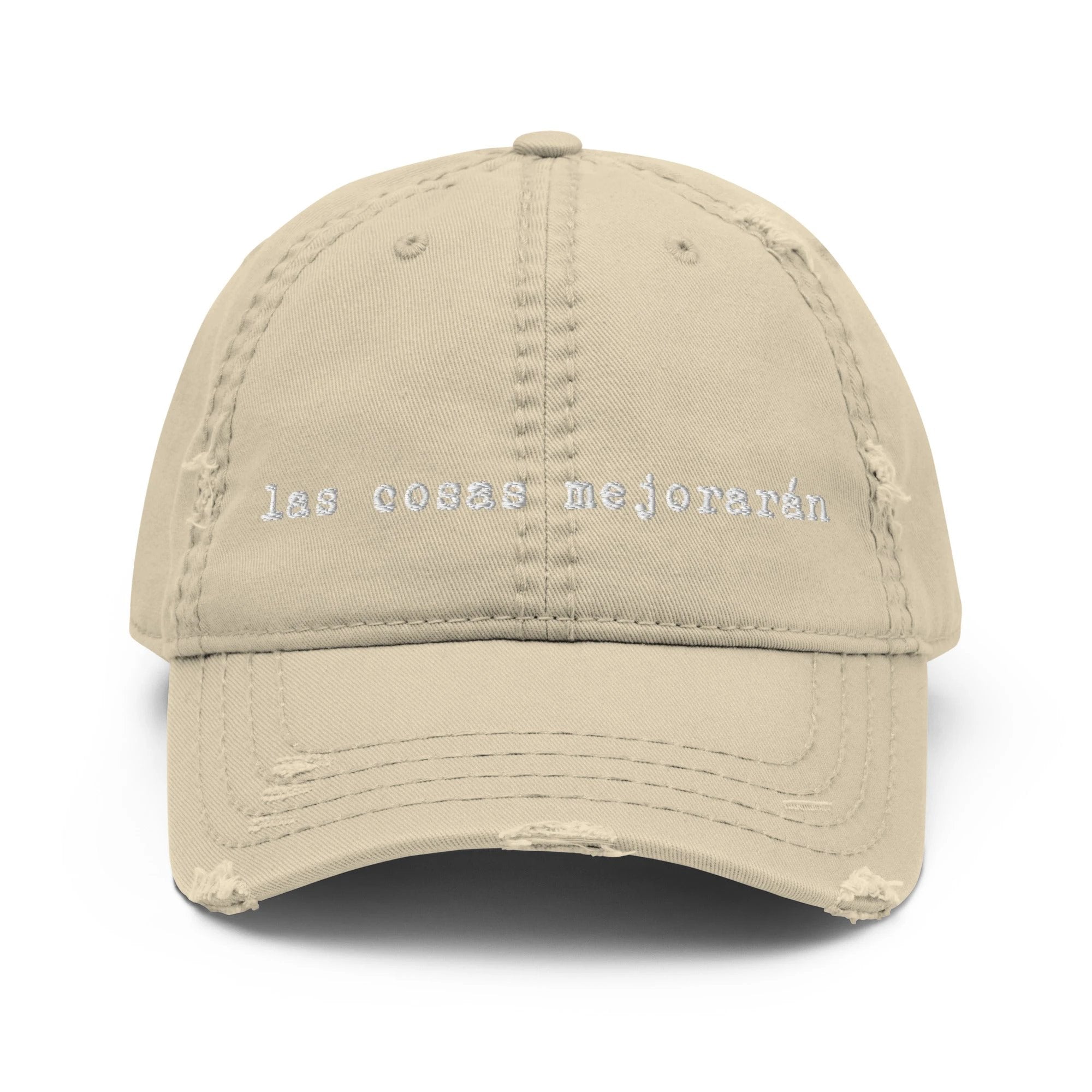 Las cosas mejorarán Distressed Dad Hat by La Vie Bien