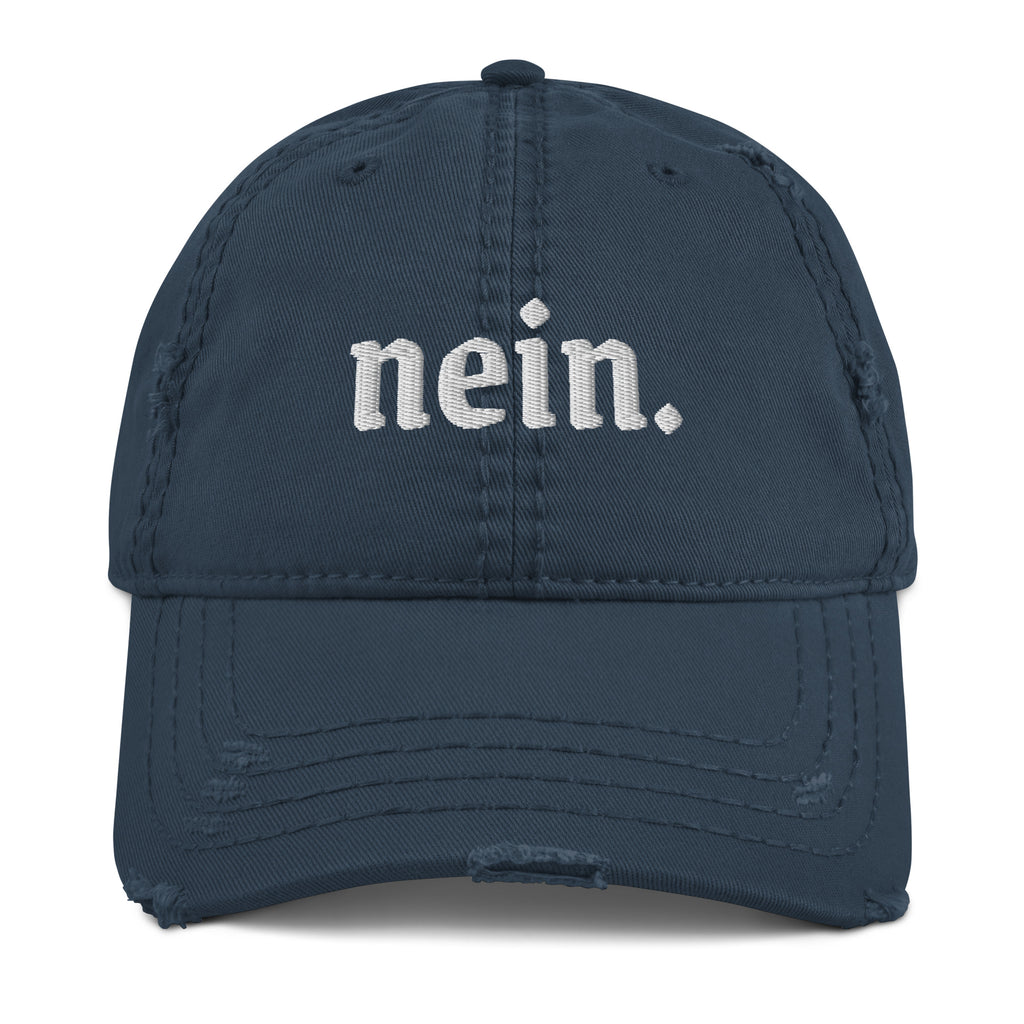 Nein. German embroidered baseball Hat