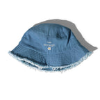 I am enough daisy distressed denim bucket hat by La Vie Bien