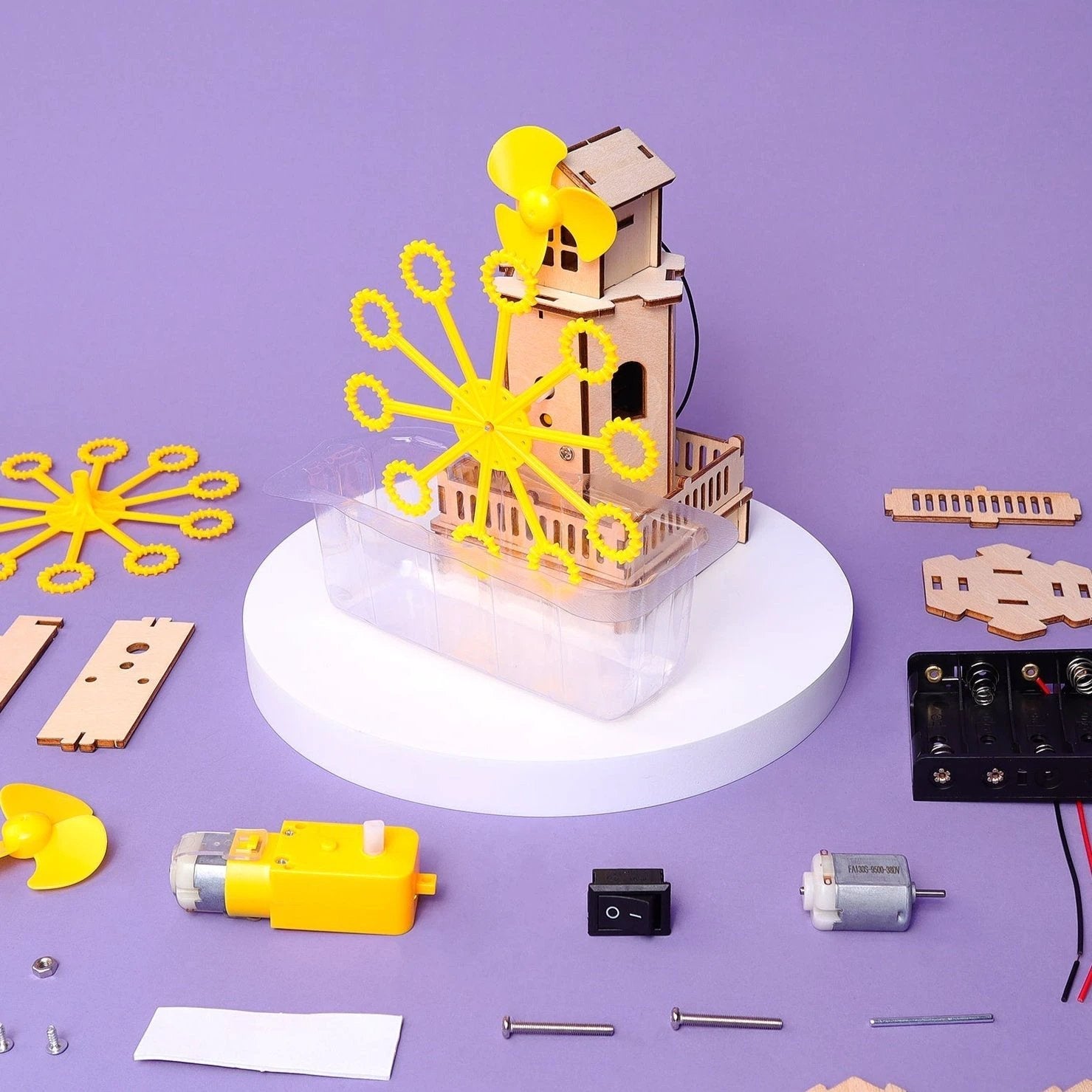 DIY Bubble Machine Kit – Educational STEM Toy for Kids by Kitsville