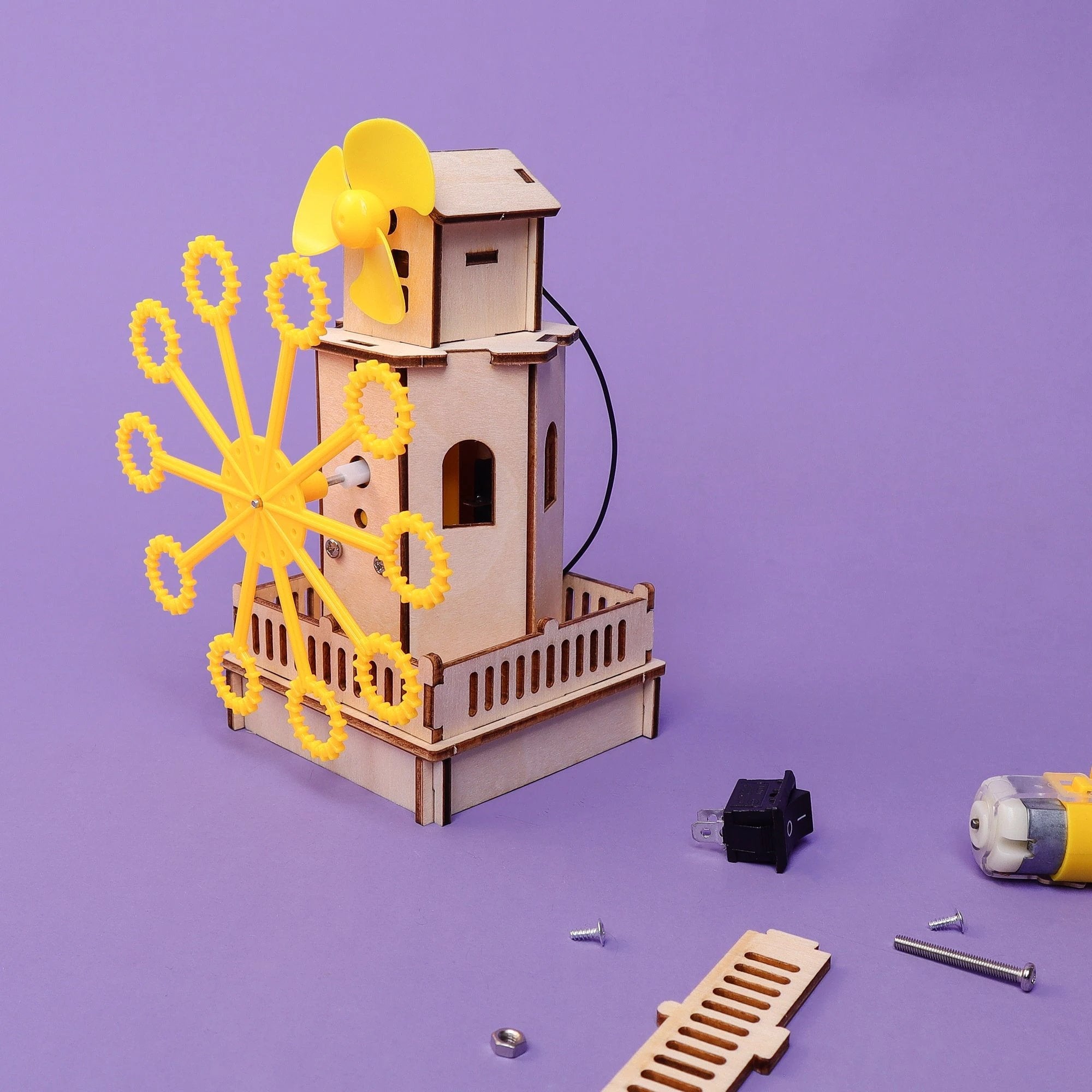 DIY Bubble Machine Kit – Educational STEM Toy for Kids by Kitsville