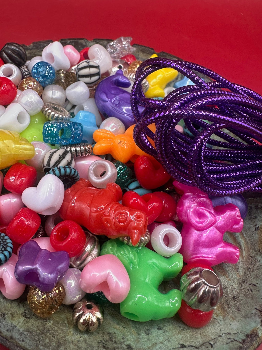 DIY Friendship Bracelet Kit – 1 oz Assorted Beads & String La Vie Bien DIY Friendship Bracelet Kit – 1 oz Assorted Beads & String