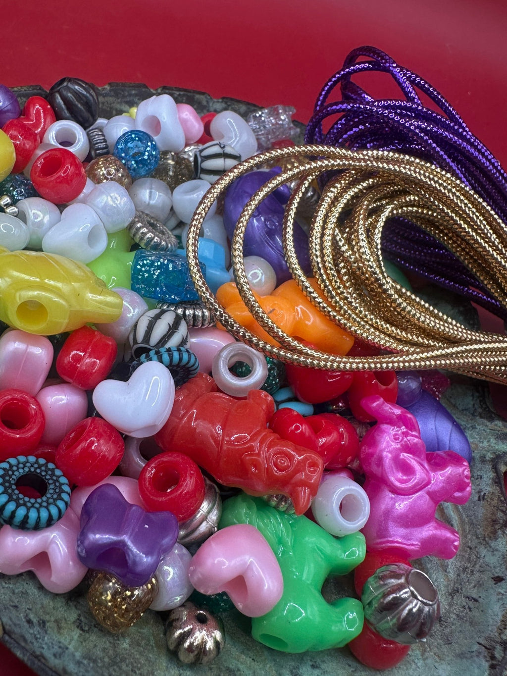 DIY Friendship Bracelet Kit – 1 oz Assorted Beads & String La Vie Bien DIY Friendship Bracelet Kit – 1 oz Assorted Beads & String