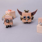 DIY Timberbot Kit – Build 2 Wooden Robots, Make Keychains & Necklaces by Kitsville