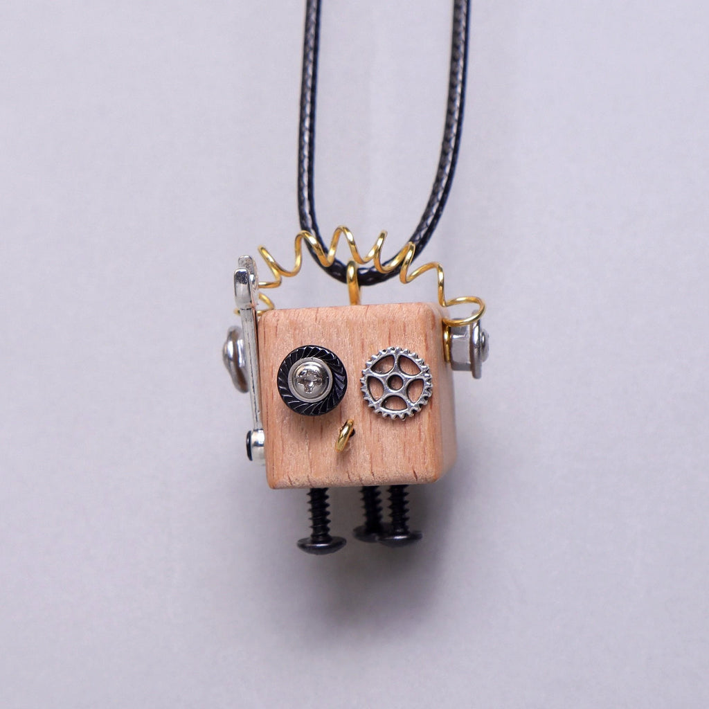 DIY Timberbot Kit – Build 2 Wooden Robots, Make Keychains & Necklaces by Kitsville