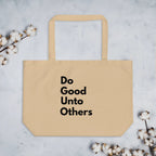 Do good unto others golden rule Large organic tote bag